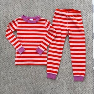 Hanna andersson Striped Red and Purple Kids Pajamas